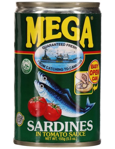 SARDINE SAUCE NATURE MEGA 155G