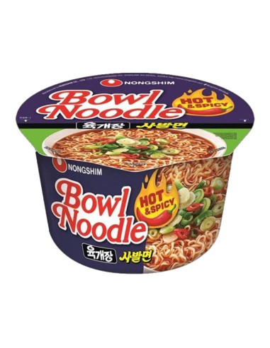 NOUILLE HOT ET SPICY NONGSHIM CUP 100G*12/CT