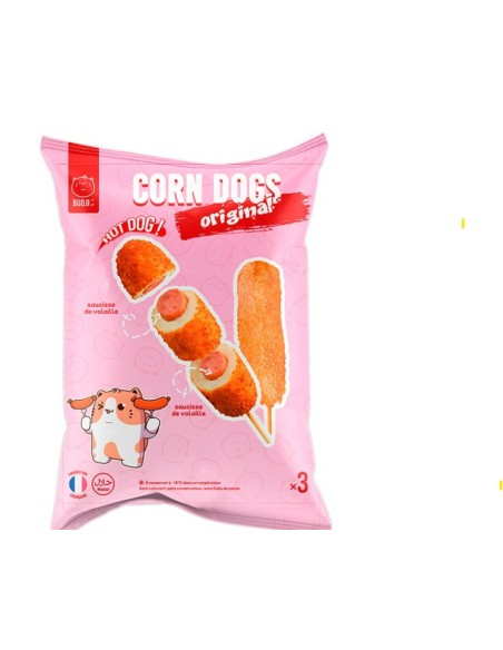 CORN DOG SAUCISSE ORIGINAL BUDJI 285G