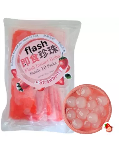 PERLE TAPIOCA FRAISE 5PACKS FLASH 250G