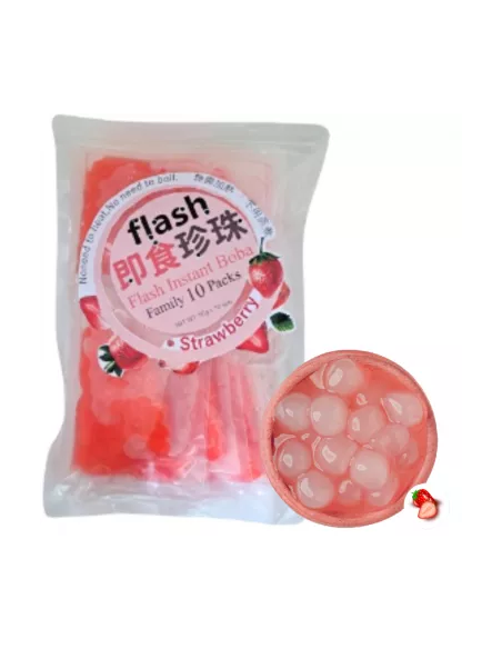 PERLE TAPIOCA FRAISE 5PACKS FLASH 250G