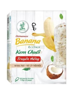 GLACE BANANE BAMBOU 90G*4/BOITE
