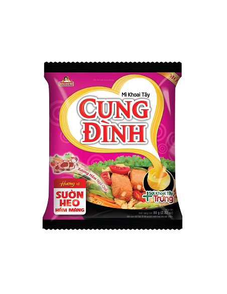 NOUILLE INST TRAVERS PORC CUNG DINH 80G