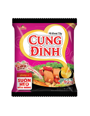NOUILLE INST TRAVERS PORC CUNG DINH 80G