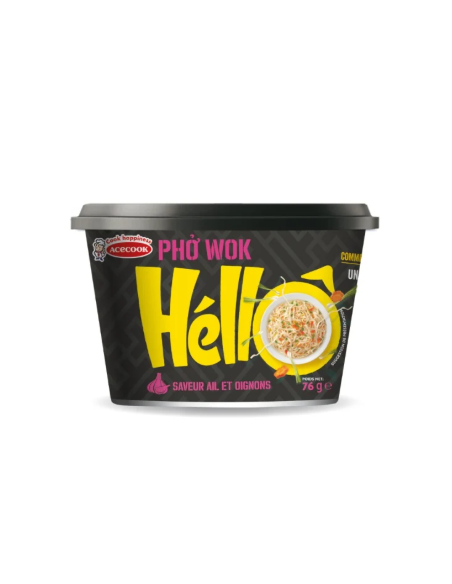 NOUILLE SAUTE A.AIL OIGNON PHO WOK ACECOOK 76G