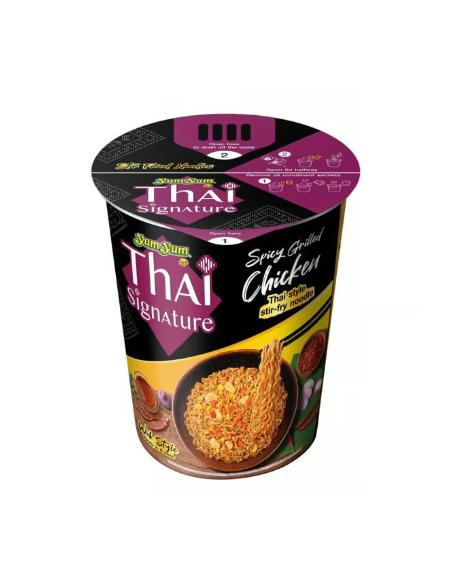 NOUILLE SAUTE A.POULET GRILLE THAI SIGNATURE CUP YUM YUM 90G