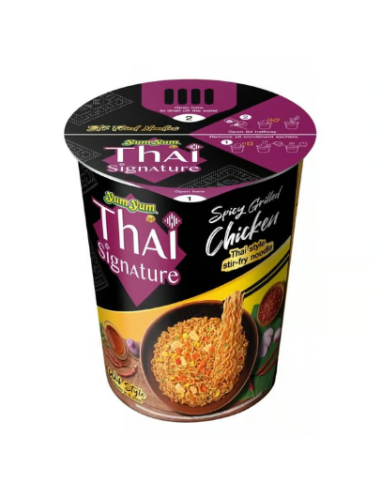 NOUILLE SAUTE A.POULET GRILLE THAI SIGNATURE CUP YUM YUM 90G