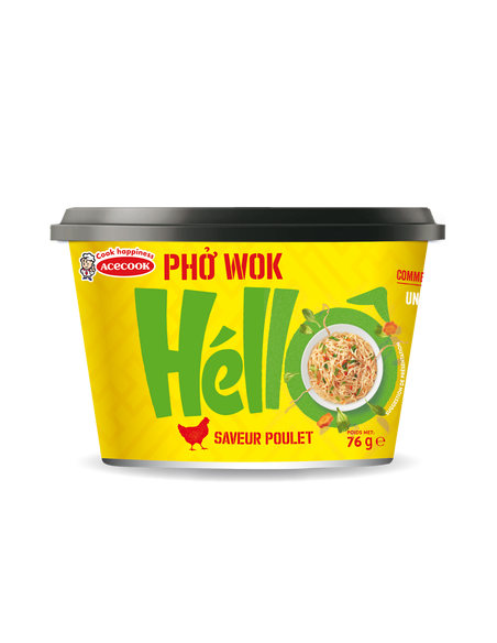 NOUILLE SAUTE A.POULET PHO WOK ACECOOK 76G