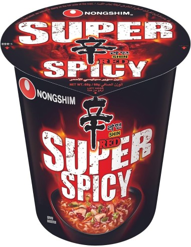 NOUILLE SHIN RED SUPER SPICY NONG SHIM CUP 68G
