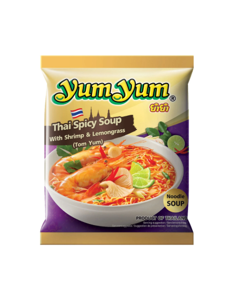 NOUILLE TOM YUM A.CREVETTE COCO CITRONNELLE YUM YUM 100G