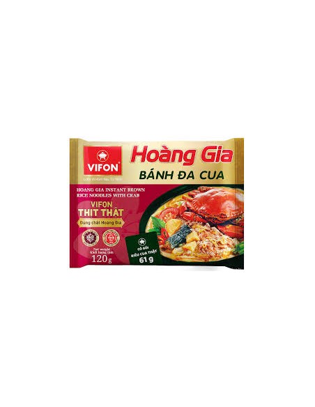 VERMI INST CRABE BANH DA CUA HOANG GIA VIFON 120G
