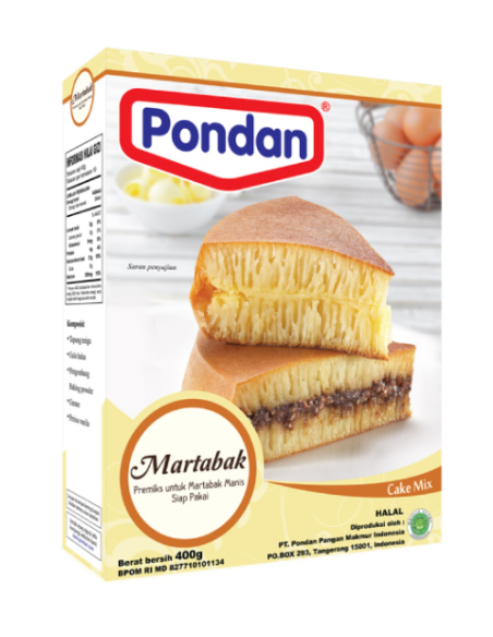 FARINE GATEAU MARTABAK PONDAN TH 400G