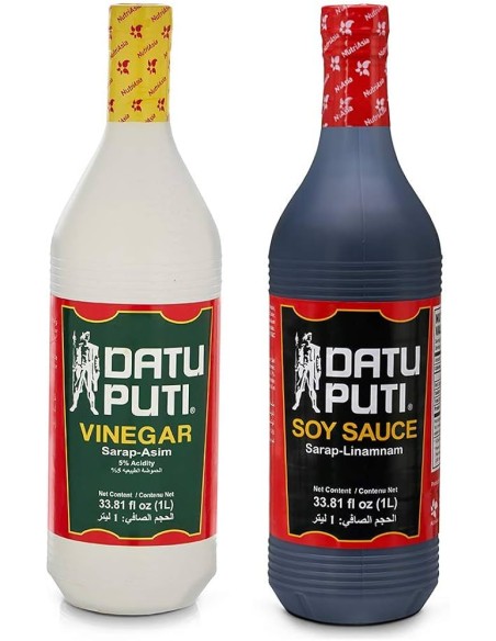PACK SAUCE SOJA 1L ET VINAIGRE DATU PUTI 1L