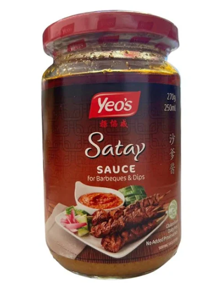 SAUCE SATAY YEO 250ML*24/CT