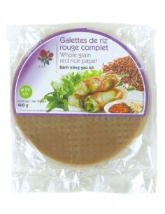 GALETTE RIZ ROUGE COMPLET 22CM RED ROSE