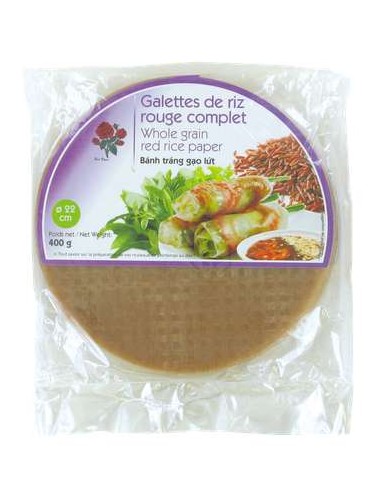 GALETTE RIZ ROUGE COMPLET 22CM RED ROSE