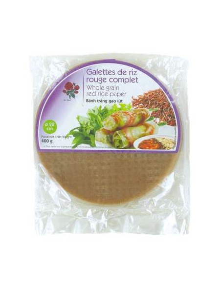 GALETTE RIZ ROUGE COMPLET 22CM RED ROSE