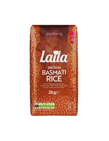 RIZ BASMATI BRUN LAILA 2KG