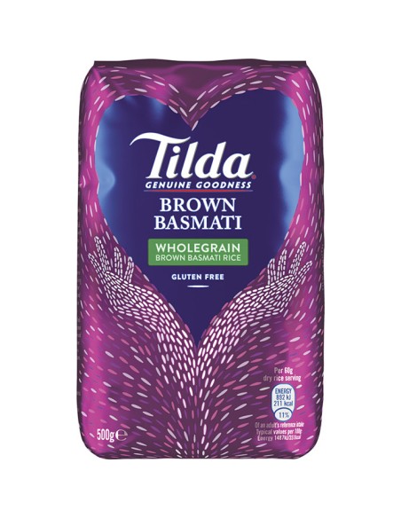 RIZ BASMATI BRUN TILDA 500G