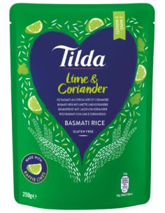 RIZ BASMATI CITRON ET CORIANDRE PRET A CONSOMER TILDA 250G