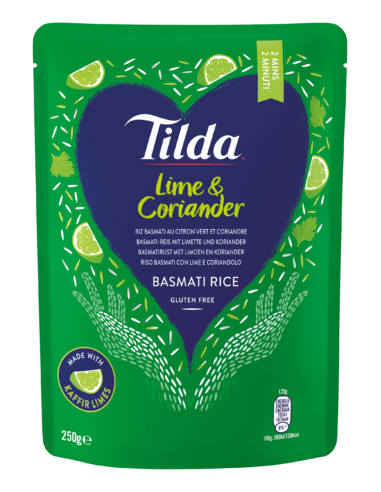 RIZ BASMATI CITRON ET CORIANDRE PRET A CONSOMER TILDA 250G