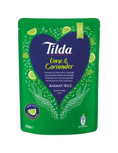RIZ BASMATI CITRON ET CORIANDRE PRET A CONSOMER TILDA 250G