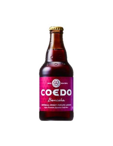 BIERE AMBRE ARTISANALE JAPON COEDO BENIAKA 7% 33CL*24/CT