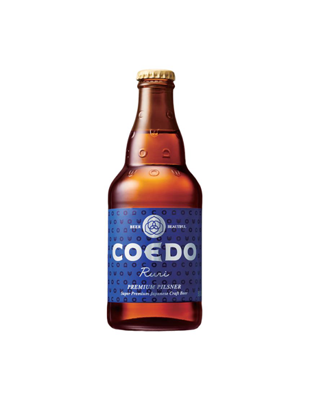 BIERE BLONDE ARTISANALE JAPONAIS COEDO RURI 5%VOL 33CL