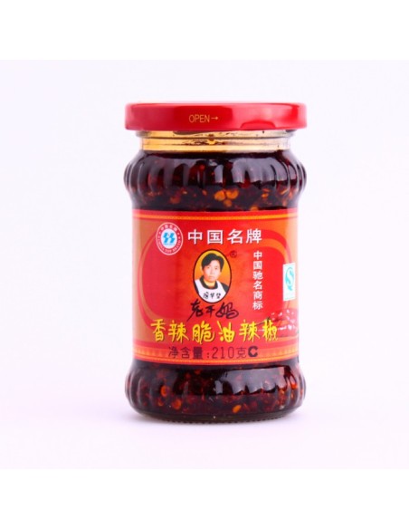 HUILE PIMENT SOJA OIGNON CROUSTI LAOGANMA 210G*24/CT