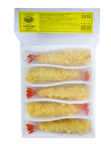 CREVETTE TEMPURA TORPEDO 13/15 EXOSTAR 5P