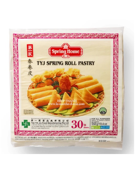 FEUILLE SAMOSA 30F * 250MM S.HOME 550G