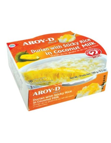 RIZ GLUANT AU DURIAN AROY D 180G*12/CT