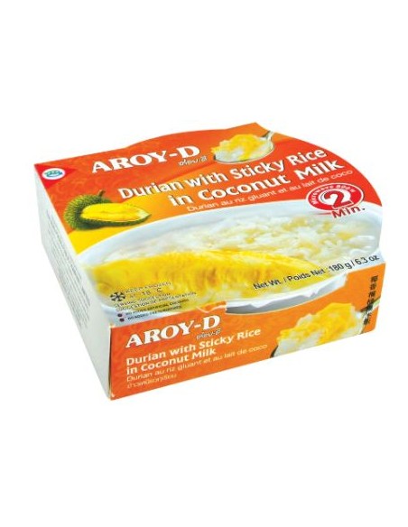 RIZ GLUANT AU DURIAN AROY D 180G*12/CT