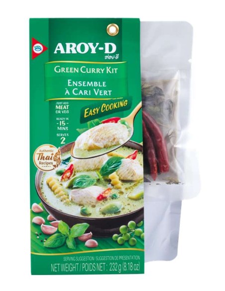 KIT CURRY VERT COCO AROY-D 232G