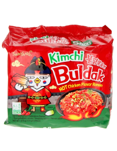 RAMEN POULET BULDAK KIMCHI SAMYANG 135G*5/PACK