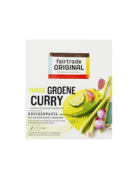 PATE CURRY VERT FAIRTRADE 70G