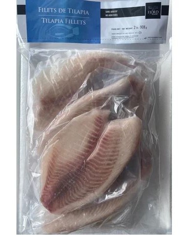 FILET TILAPIA CONGELE 140-200 1KG*10/CT