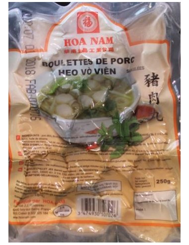 BOULETTE PORC HOA NAM 250G*20/CT