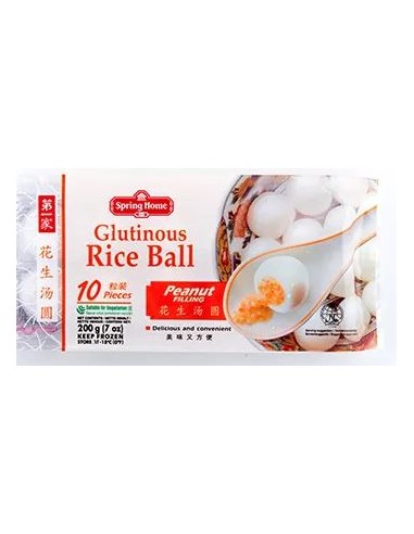 BOULETTE RIZ GLUANT CACAHUETE S.HOME 200G*24/CT