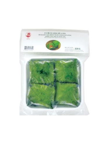 RIZ GLUANT CREVETTE FEUILLE LOTUS COQ 320G*30/CT