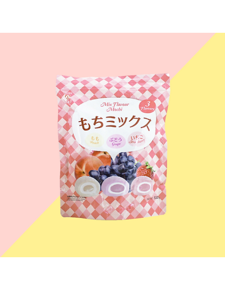 MOCHI MIXTE PECHE FRAISE RAISIN TOKIMEKI 510G