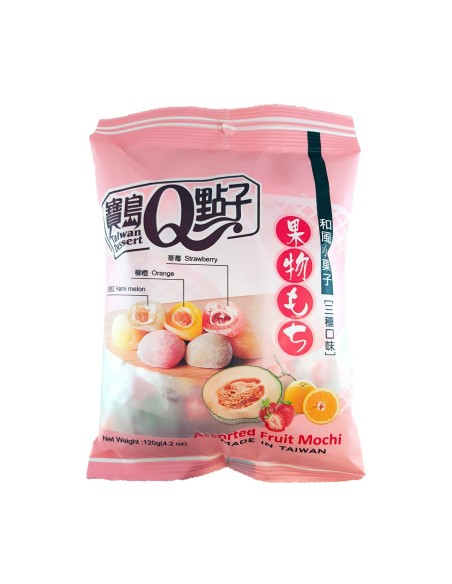 MOCHI MINI FRUITS TAIWAN DESSERT 120G*24/CT