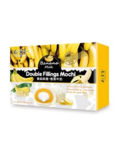 MOCHI DOUBLE FILLINGS BANANE BAMBOO HOUSE 180G*24/CT