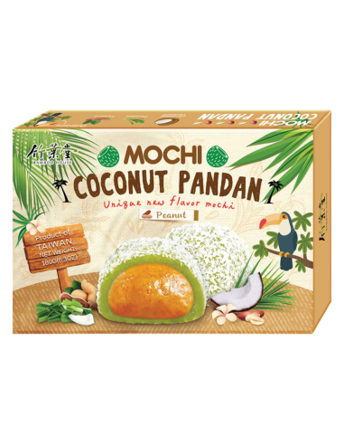 MOCHI PANDAN COCO ARACHIDE BAMBOO HOUSE 180G*24/CT