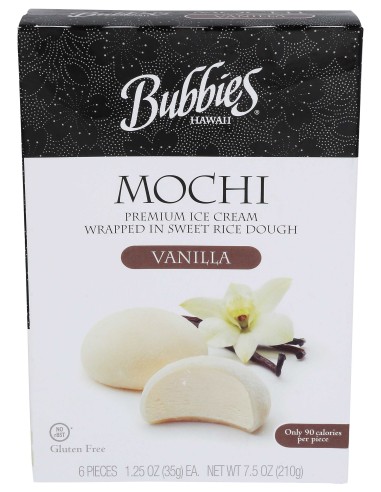 MOCHI GLACE CHOCO VANILLE BUBBIES HAWAII 6P 210G