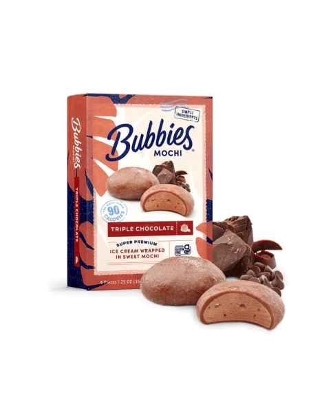 MOCHI GLACE TRIPLE CHOCOLAT BUBBIES HAWAII 6P 210G