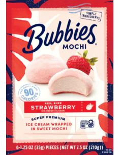 MOCHI GLACE FRAISE BUBBIES HAWAII 6P 210G