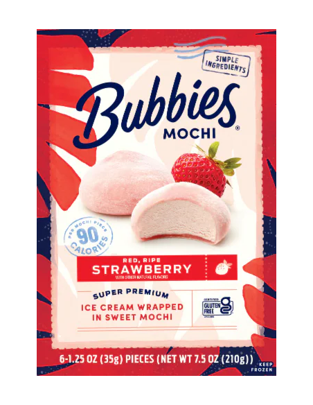 MOCHI GLACE FRAISE BUBBIES HAWAII 6P 210G