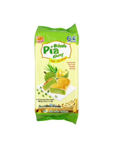 GATEAU BANH PIA DURIAN PANDAN 400G