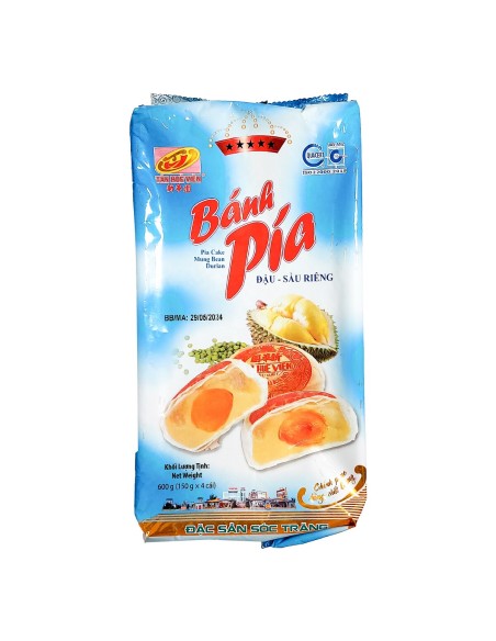 GATEAU BANH PIA DURIAN AVEC OEUF 600G